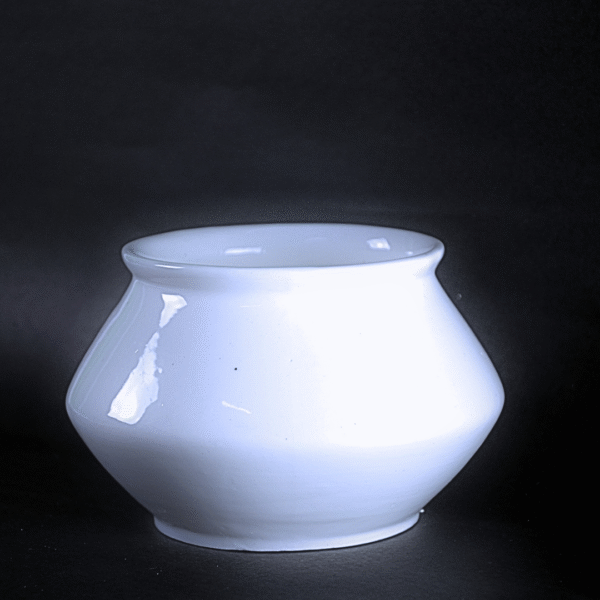 Minimalist White Handmade Ceramic Pot