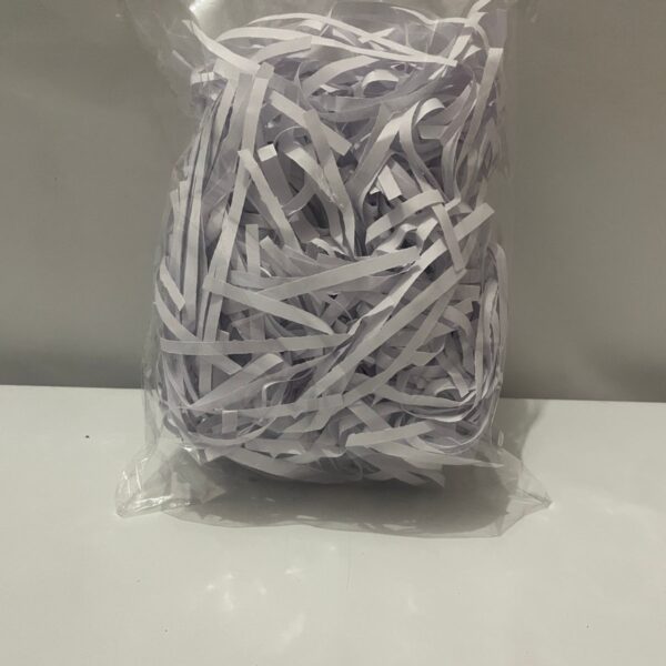White Shredded Paper for Gift Packaging and Hampers, 100g
