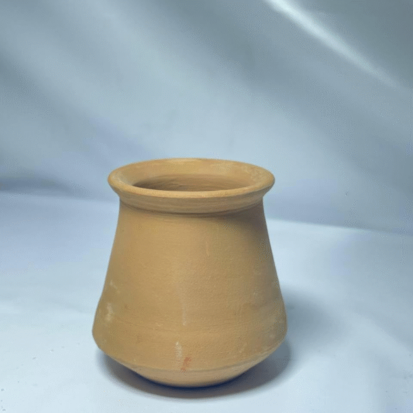 Handcrafted Clay Planter Pot, Traditional Earthen Vase, Terracotta Brown