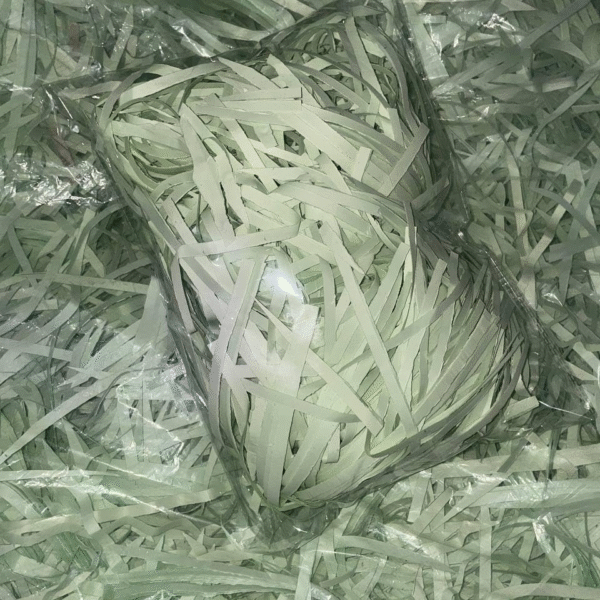 Shredded Paper Filler for Gift Packaging and Decoration, Light Green, 500g