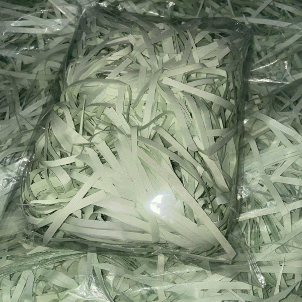 Shredded Paper for Gift Packaging and Decoration, 100g, green