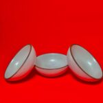 Elegant Off-White Ceramic Katori Set for Dining Table Serving