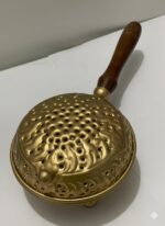 Brass Loban Burner with Wooden Handle - Image 3