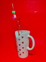 Aesthetic Heartfelt Sipper Mug with Spiral Straw - Image 3