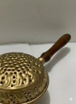 Brass Loban Burner with Wooden Handle - Image 2