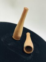 Handmade Clay Chillum - Traditional Terracotta Smoking Pipe (Pack of 2) - Image 2