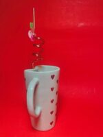 Aesthetic Heartfelt Sipper Mug with Spiral Straw