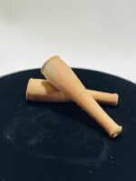 Handmade Clay Chillum - Traditional Terracotta Smoking Pipe (Pack of 2) - Image 3