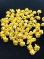 Mini Metallic Gold Jingle Bells with Loops