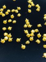 Mini Metallic Gold Jingle Bells with Loops - Image 4