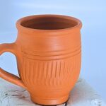 Handmade Terracotta Clay Mug for Tea and Coffee - Image 2