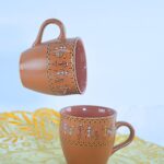 Traditional Handpainted Ceramic Tea Cups - Image 4