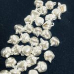 Small Silver Ghungroo Bells for Crafts and Jewelry