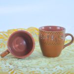 Traditional Handpainted Ceramic Tea Cups - Image 6