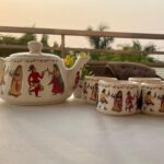 Ceramic Tea Set with 6 Cups and Teapot - Image 6