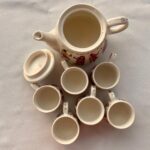 Ceramic Tea Set with 6 Cups and Teapot - Image 2