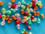 Multicolor Faceted Teardrop Acrylic Beads - Image 5