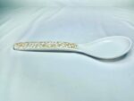 White and Gold Spoon Rest