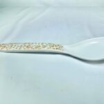 White and Gold Spoon Rest
