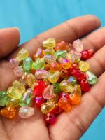 Multicolor Faceted Teardrop Acrylic Beads - Image 4
