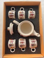 Ceramic Tea Set with 6 Cups and Teapot - Image 3