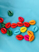 Multicolor Cowrie Shell Beads for Jewelry Making - Image 2