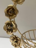 Fruit Basket with Sculpted Rose Arch Handle - Image 5