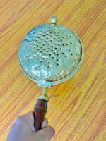 Brass Loban Burner with Wooden Handle - Image 4