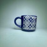 Blue and White Ceramic Coffee Mugs (Set of 2) - Image 6