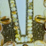 Handcrafted Beaded Neck Patch with Cowrie Shells - Image 2