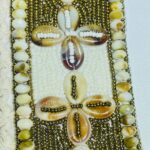 Handcrafted Beaded Neck Patch with Cowrie Shells - Image 3