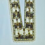 Handcrafted Beaded Neck Patch with Cowrie Shells