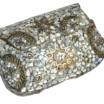 Handcrafted Seashell Mosaic Purse