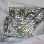 Handcrafted Seashell Mosaic Purse - Image 6