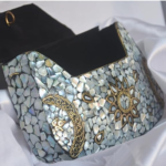 Handcrafted Seashell Mosaic Purse - Image 3