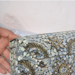 Handcrafted Seashell Mosaic Purse - Image 2