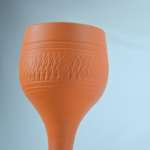 Handcrafted Terracotta Wine Goblet / Glass - Image 4