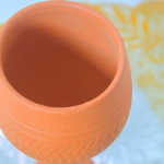 Handcrafted Terracotta Wine Goblet / Glass - Image 6