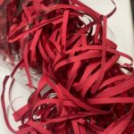Red Shredded Paper Filler for Gift Boxes