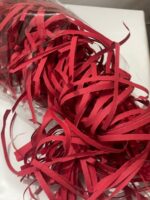Red Shredded Paper Filler for Gift Boxes