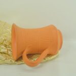 Handcrafted Terracotta Clay Mug with Rustic Textured Design - Image 6