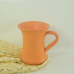 Handcrafted Terracotta Clay Mug with Rustic Textured Design - Image 3