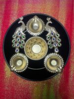 Peacock Brass Diya, Set of 1 - Image 4