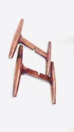 Mid-Century Wooden Plant Stand, Brown, Indoor Pot Riser for Small to Medium Plants, Compact Style - Image 4