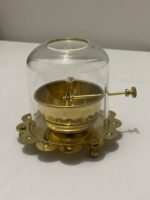 Luxury Brass Akhand Diya Oil Lamp with Clear Glass Dome, Polished Finish, for Prayers and Home Decor - Image 4