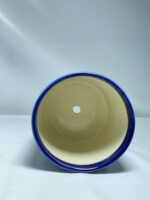 Traditional Hand-Painted Ceramic Toothbrush Holder - Blue & White Floral Pottery Tumbler for Bathroom - Image 4