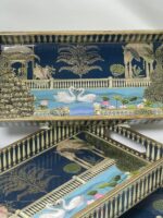 Premium Royal Mughal Art Serving Tray Set of 3 - Image 5